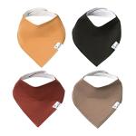 Baby Bandana Drool Bibs for Drooling and Teething 4 Pack Gift Set"Dune" by Copper Pearl by Copper Pearl