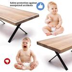 100% Silicone Edge Protectors for Kids, Soft Edge Protector Strip Transparent, 6.6ft Pre-Tape Adhesive Corner Protectors Baby Proofing for Kids Safety, Child Table Cabinets Drawers Furniture Bumper by Suwarc