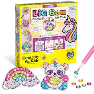 Creativity for Kids Big Gem Diamond Painting Kit - Create Your Own Magical Stickers and Suncatchers - Diamond Art for Kids from Creativity for Kids