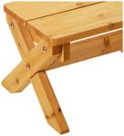 KidKraft Outdoor Wooden Table & Bench Set with Striped Umbrella, Children's Backyard Furniture, Turquoise and White, Gift for Ages 3-8, Amazon Exclusive by KidKraft