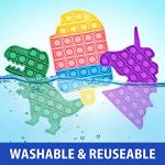 (50 Pcs) Fidget Toys, Fidgets Pop Its Pack, Pop It Party Favors, Popitsfidgets Popit Figit Kids Gifts Small Mini Bulk Sensory Toys Girls, Autism ADHD Autistic Poppet Carnival Treasure Classroom Prizes by Zen Laboratory