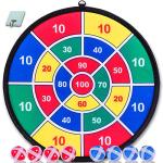 YESMARKS Toys Dart Games - Dart Board for Kids - Toy Sports Indoor Outdoor, Gifts for Boy Girl Party Game for Children Age 3 4 5 6 7 8 9 10 11 12 Years and Up from YESMARKS