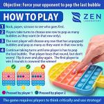 (50 Pcs) Fidget Toys, Fidgets Pop Its Pack, Pop It Party Favors, Popitsfidgets Popit Figit Kids Gifts Small Mini Bulk Sensory Toys Girls, Autism ADHD Autistic Poppet Carnival Treasure Classroom Prizes by Zen Laboratory