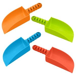 4E's Novelty 4 Pcs Beach Shovel 8 Inch Sand Shovel for Kids Heavy Duty Plastic - Great for Beach Toys for Kids 3-10, Sand Toys for Toddlers, Outdoor Sandbox Toys by 4E's Novelty