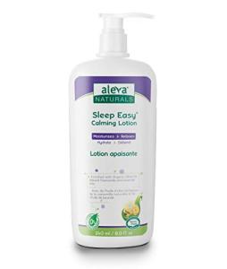 Sleep Easy Calming Lotion | For Babies and Toddlers | Relaxing Bedtime Lotion | Lavender and Chamomile Oils | Perfect for Baby Massage | Made with Natural and Organic Ingredients | (8 fl.oz / 240ml) by Aleva Naturals