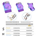 Kids/Youth Knee Pads Elbow Pads Wrist Guards Protective Gear Set ,for Kids Extreme Multi-Sports,Roller Skates Scooter Inline Skating Cycling BMX Bike Skateboard Riding And Outdoor Sports by SOHOUR HOME