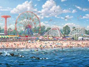 Ceaco - Thomas Kinkade - Inspirations - Coney Island - 300 Piece Jigsaw Puzzle by Ceaco