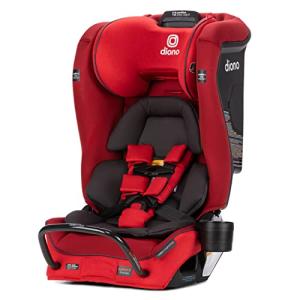Diono Radian 3RXT Safe+, 4-in-1 Convertible Car Seat, Rear and Forward Facing, Safe Plus Engineering, 3 Stage Infant Protection, 10 Years 1 Car Seat, Slim Fit 3 Across, Red Cherry from Diono