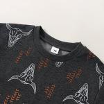 Western Baby Boy Clothes Short Sleeve Cowboy T Shirt Top Cow Print Elastic Waist Shorts 2PCS Baby Summer Outfits (Grey, 0-6 Months) from 