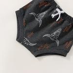 Western Baby Boy Clothes Short Sleeve Cowboy T Shirt Top Cow Print Elastic Waist Shorts 2PCS Baby Summer Outfits (Grey, 0-6 Months) from 
