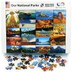Our National Parks Jigsaw Puzzle - USA National Parks Puzzle, Acadia National Park, Yellowstone National Park, Zion, Arches, Crater Lake, Mount Rainier, Great National Park Gifts (1000 Piece Puzzle) by Better Me