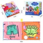 Baby Bath Books,Nontoxic Fabric Soft Baby Cloth Books, Early Education Toys,Waterproof Baby Books for Toddler, Infants Crinkly Cloth Book Bath Toys for 6 to 12 - 18 Months - Pack of 8 by Hony
