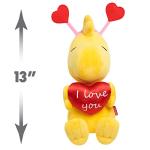 Just Play Peanuts Valentineâs Large Plush Woodstock, Kids Toys for Ages 3 Up, Gifts and Presents from Just Play