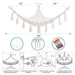 Toys Stuffed Animal Hammock for Kids Room | XL Macrame Plush Animal Net Toy Storage | Corner Toy Macrame Toy Storage Net by OWNERKULA
