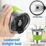 EWSNmata Kids Cups with Straws Spill Proof, Stainless Steel Sippy Cups with Lids, 12oz Toddlers Straws Tumbler, 6 Pack Unbreakable Water Glasses for Children, Adults, Outdoor, Indoor by EWSNMATA