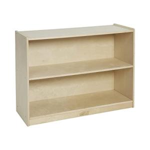 ECR4Kids 2-Shelf Mobile Storage Cabinet, Classroom Furniture, Natural from ECR4Kids