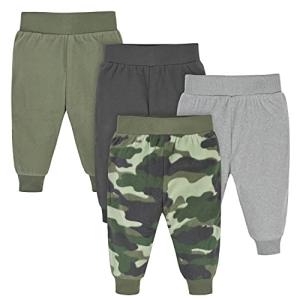 Gerber Baby Boys' 4-Pack Microfleece Pants, Camo, 18 Months by Gerber
