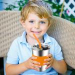 EWSNmata Kids Cups with Straws Spill Proof, Stainless Steel Sippy Cups with Lids, 12oz Toddlers Straws Tumbler, 6 Pack Unbreakable Water Glasses for Children, Adults, Outdoor, Indoor by EWSNMATA