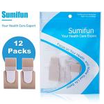 Finger Buddy Wraps, 12 PCS Finger Loops Tapes for Broken, Jammed, Swollen Finger or Dislocated Joint, Splints Brace for Pinky Ring Middle Index Trigger Finger, Toe Strap Bandage by Sumifun