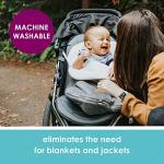 JJ Cole Bundle Me - Original, Baby Bunting Bag, Baby Stroller & Baby Car Seat Cover, Graphite 1 Count (Pack of 1) by TOMY Intl.