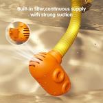 TUMAMA Baby Bath Toy with Shower Head and 3 Suction Spinner Toys, Giraffe Water Spray Squirt Shower Faucet and Bathtub Water Pump Summer Essentials for Toddlers Infants Kids,Yellow from TUMAMA