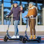 Hurtle Folding Electric Scooter for Adults, 500W 36V Brushless Motor Commuter Escooter with App Control, 10â Honeycomb Tires, 19 MPH Max Speed, E-ABS Front Drum & Rear Disc Brakes, Up to 330 Lbs from Sound Around