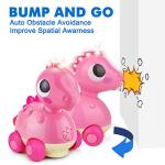 Dreampark Baby Toys 18 Months - Infant Toys 18 Months Baby Crawling Toys 2 Year Old Girl Gifts Touch & Go Musical Light Dinosaur Toy Baby Gifts for 18-24 Months Girls Boys Babies Toddlers Age 2 by Dreampark