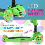 Hurtle 3-Wheeled Scooter for Kids, Green from Hurtle