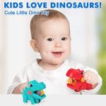 Dreampark Baby Toys 18 Months - Infant Toys 18 Months Baby Crawling Toys 2 Year Old Girl Gifts Touch & Go Musical Light Dinosaur Toy Baby Gifts for 18-24 Months Girls Boys Babies Toddlers Age 2 by Dreampark