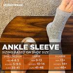 Incrediwear Ankle Sleeve â Ankle Brace for Joint Pain Relief, Sprained Ankle Support, Arthritis, Inflammation Relief, and Circulation, Ankle Support for Women and Men (Grey, Large) by Incrediwear