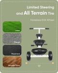 KRIDDO Kids Tricycles Age 18 Month to 4 Years, Toddler Kids Trike for 1.5 to 3 Year Old, Gift Toddler Tricycles for 2 - 4 Year Olds, Trikes for Toddlers, White by LFUN