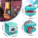 Orbit Ball Toy, Fidget Cube Puzzle Ball Spinning Toy, Track Infinite Flip Change Puzzle Games Novelty Creative Stress Relieve Toys for Kids Children Adults (1, Green) by WUQID