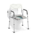 Xilingol Raised Toilet Seat with Handles and Back,330lb Bedside Commode Chair with Arms, 4-in-1 Adjustable & Portable Bathroom Chair for Adults, Senior, Elderly,Handicap, Disabled by Xilingol