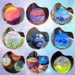 Paint Your Own Moon Lamp Kit, DIY 3D Night Light, with Stand, Paints & Brushes, Arts Crafts for Children to Paint, for Kids Preschool Learning Birthday Christmas Gift Ages 3 4 5 6 7 8 9 10 11 12+ by HAPMARS