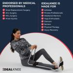 IdealKnee (2 Comfort Pads) - Knee Extension Device - Knee Pain Relief & Improved Range of Motion â Endorsed by PTs & Orthopedic Surgeons by IdealStretch
