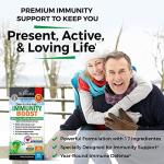 17-in-1 Immunity Boost Supplement with Elderberry, Vitamin C, Echinacea & Zinc - Once Daily Multi-System Immune Defense - Dr. Approved Formula - Supports a Healthy Respiratory System - 90 Capsules by BioSchwartz