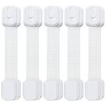 Child Safety Strap Locks (10 Pack) Baby Proofing Cabinet Strap, Adjustable Straps with 3M Adhesive No Drilling, Baby Furniture Proofing, Versatile Safety Locks Are Easy to Install and Handle from oPo Kids