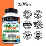 17-in-1 Immunity Boost Supplement with Elderberry, Vitamin C, Echinacea & Zinc - Once Daily Multi-System Immune Defense - Dr. Approved Formula - Supports a Healthy Respiratory System - 90 Capsules by BioSchwartz