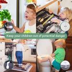 Child Safety Strap Locks (10 Pack) Baby Proofing Cabinet Strap, Adjustable Straps with 3M Adhesive No Drilling, Baby Furniture Proofing, Versatile Safety Locks Are Easy to Install and Handle from oPo Kids