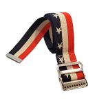 Gait Belt by LiftAid - Stylish Patient Walking and Transfer Belt with Metal Buckle - Assits Nurses, Caregivers, Occupational and Physical Therapy - Washable - 60"L x 2"W (Flag) by EBP Medical