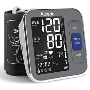 Alcedo Blood Pressure Monitor Upper Arm, Automatic Digital BP Machine with Wide-Range Cuff for Home Use, Backlit Screen, 2x120 Reading Memory, Talking Function from Nature Major Inc.