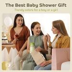 BUNFLEE Baby Bandana Drool Bibs for Boys and Girls - 5 Pack Soft and Absorbent Cotton Baby Bibs for Newborns and Toddlers - Gender Neutral Baby Gifts Idea - Cute Registry for Baby Shower Gifts from 