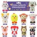 Farm Animal Toddler Toys for Baby: Kids Learning Toys 20 Pcs Finger Puppets with Counting, Matching, Bath, Role-play| Ideal Christmas Birthday Easter Gifts Stocking Stuffers for Boy Girls Toddlers 1-3 from Tozkizm