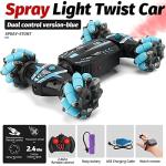 VANLINNY RC Stunt Car,4WD 2.4GHz Remote Control Car for Boys Girls 8-12 with Gesture Sensor,Monster Truck with Lights Spray 360Â° Flips,Double Sided Rotating Off Road Vehicle,Birthday Gift for Kids. from VANLINNY