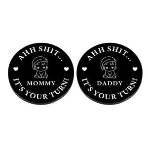 Funny Baby Gift New Dad Mom Decision Coin Gifts for Dad Mom to be, Pregnancy Gifts for First Time Moms Dads Daddy Mummy, Baby Shower Announcement, New Parents Gifts for Father's Day, Double-Sided by KINMES