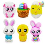 JOYIN 6 Pcs Easter Squishy Toys for Easter Eggs Hunt, Easter Novelty Toys Kids Party Favor, Easter Stress Relief Toy, Easter Basket Stuffers Fillers, Easter Classroom Prize Supplies from Joyin Inc.