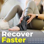 Sparthos Lace Up Ankle Brace - Adjustable Support for Running, Basketball, Volleyball - for Injury Recovery and Sprains - Compression Stabilizer Braces - For Men & Women (Gray - Large) from Clevum OU