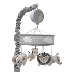 Lambs & Ivy Jungle Safari Musical Baby Crib Mobile - Gray, Beige, White, Animals from Lambs & Ivy