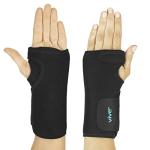 Vive Wrist Brace - Carpal Tunnel Hand Compression Support Wrap for Men, Women, Tendinitis, Bowling, Sports Injuries Pain Relief - Removable Splint - Universal Ergonomic Fit (Black, Left) from Vive Health