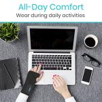Vive Wrist Brace - Carpal Tunnel Hand Compression Support Wrap for Men, Women, Tendinitis, Bowling, Sports Injuries Pain Relief - Removable Splint - Universal Ergonomic Fit (Black, Left) from Vive Health
